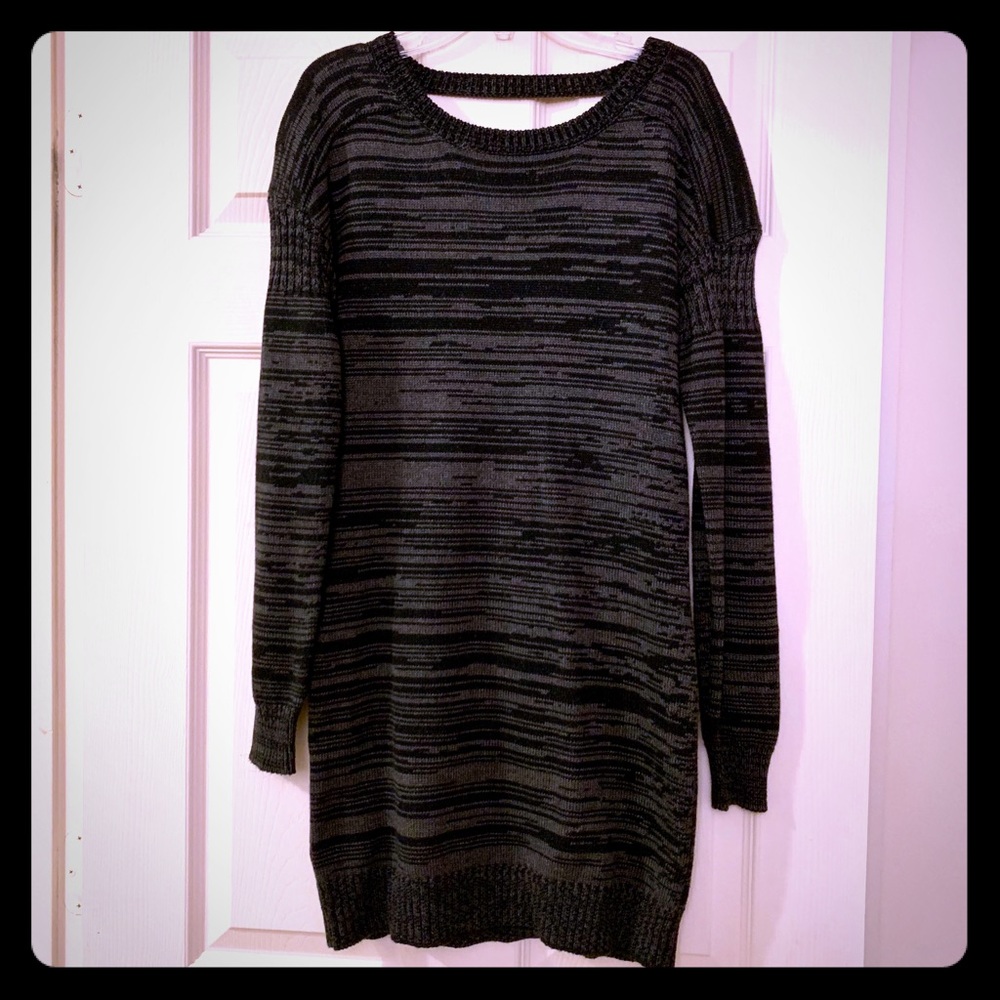 BCBG Black/Grey Sweater Dress!